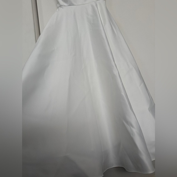 NWT | JAYGODFREY White midi Strapless Dress with Sweetheart Neckline Size 6 - Picture 11 of 13